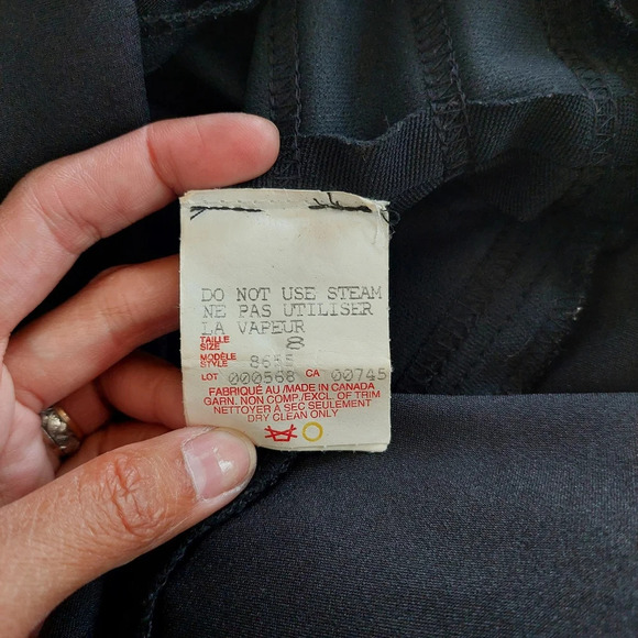 JS Collections Lace Black Classic Gown Size 8 - Picture 11 of 11